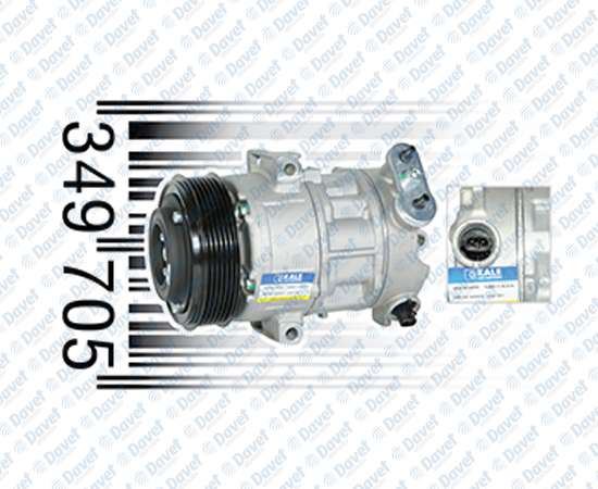 KALE 349705 Klima Kompresoru Fiat Linea / Grande Punto - Alfa Romeo Mito - Opel Corsa D 07<14 Z13dtj / Z13dth / A13dtc / Z17dtr [6pk - V Kayis Kasnagi] [110mm]